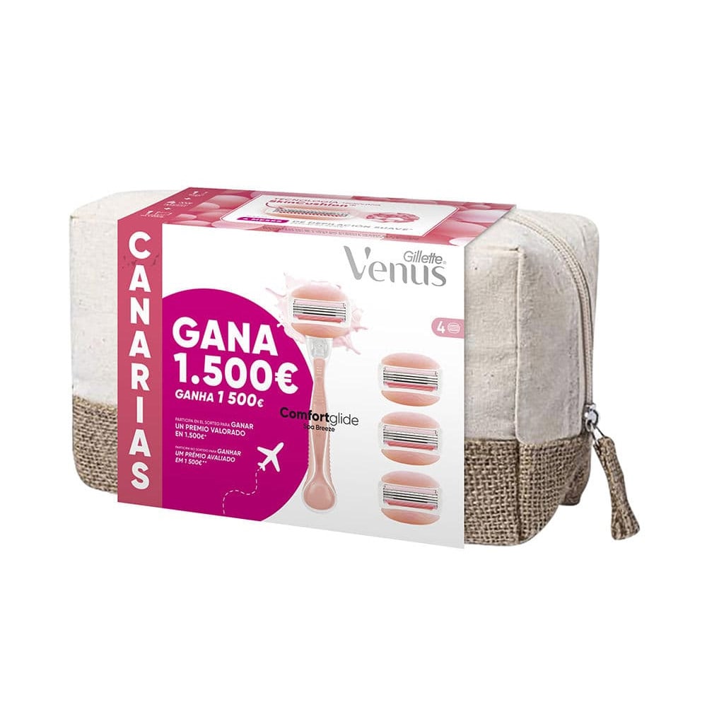 Gillette Venus Canarias -parranajosetti, jossa 4 terää