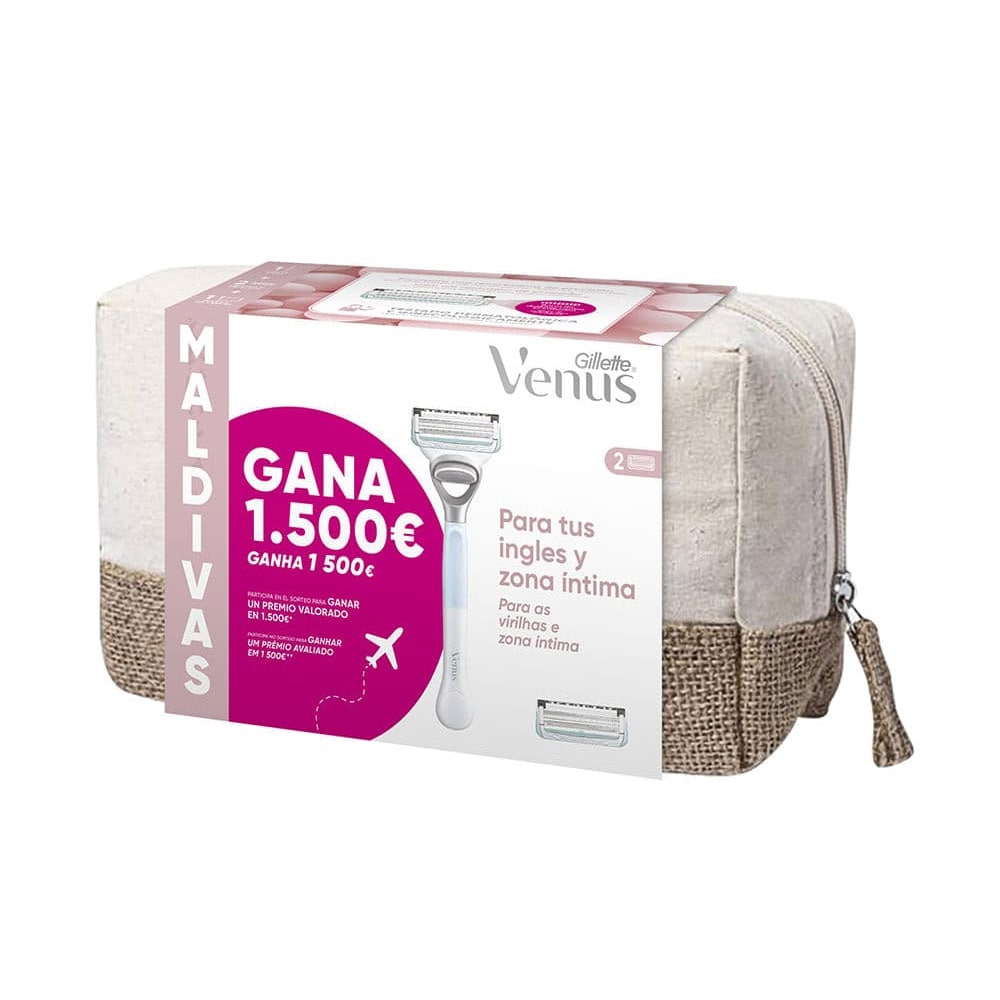 Gillette Venus Maldivas parranajokone, jossa on 2 terää