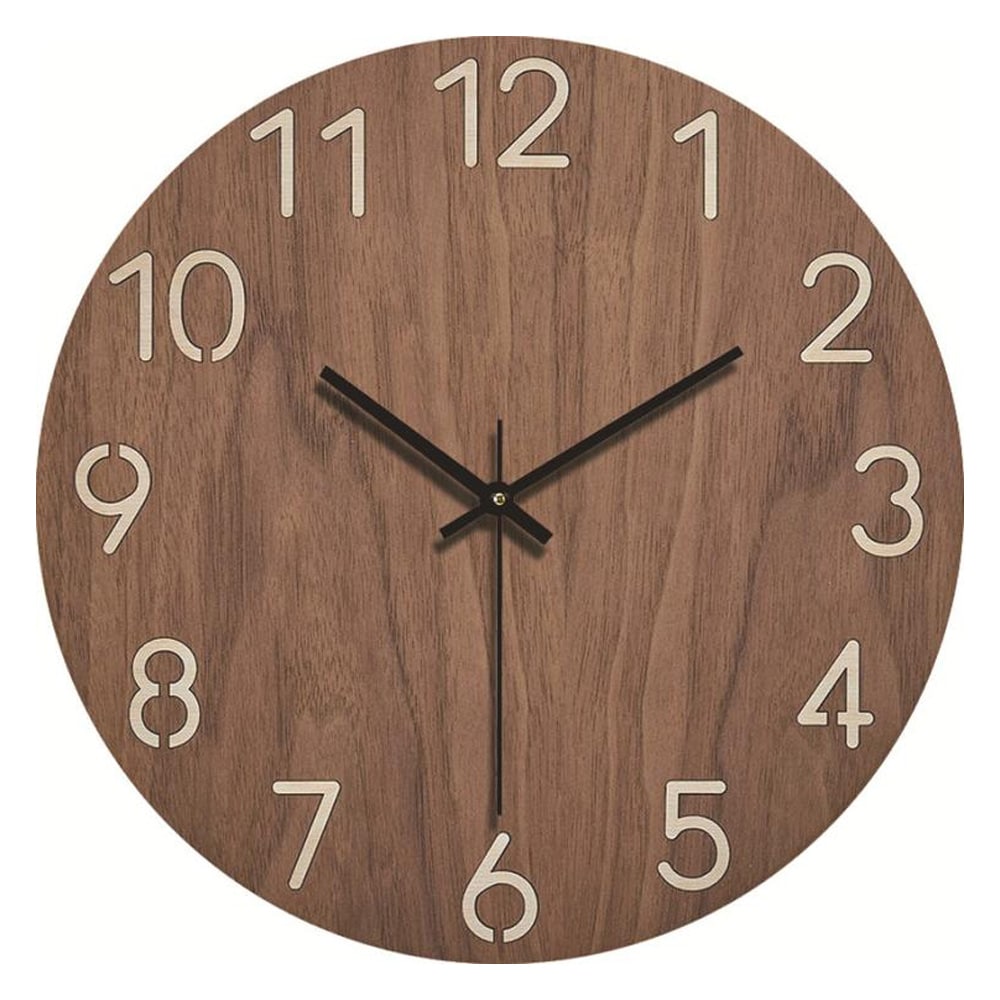Analoginen seinäkello 30cm - puu