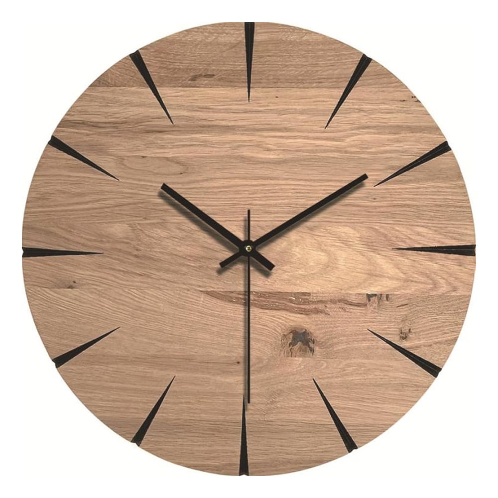 Analoginen seinäkello 30cm - puu