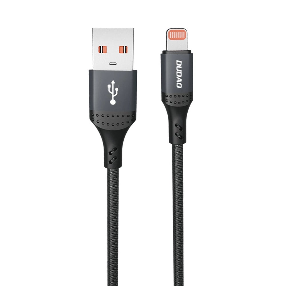Dudao USB-A Lightning-kaapeli 1,2 m 30W 3A - Svart