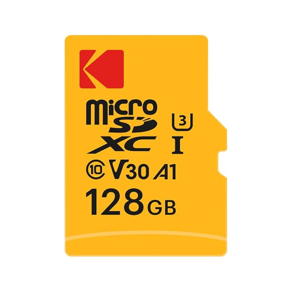 Kodak MicroSDXC 128 GB - UHS-I U3 Class 10 SD-sovittimen kanssa