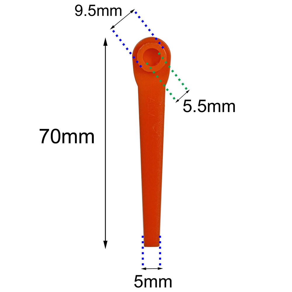 Muoviset leikkuuveitset 70mm - 50 kpl pakkaus