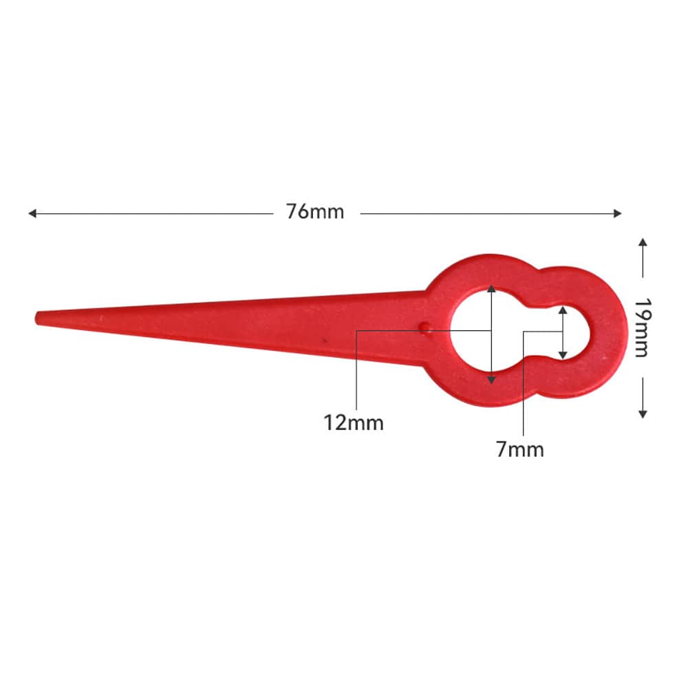 Muoviset leikkuuveitset 76mm - 50 kpl pakkaus