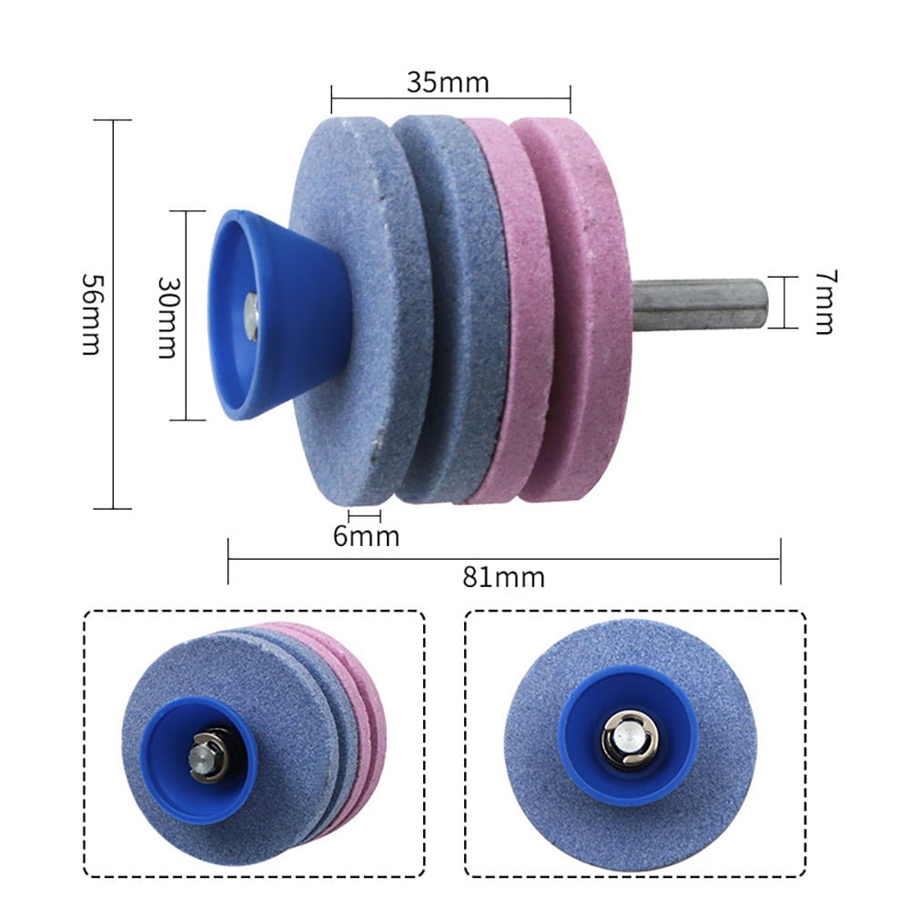 Terän teroitin ruohonleikkureille korundista 2-pack 2-pack