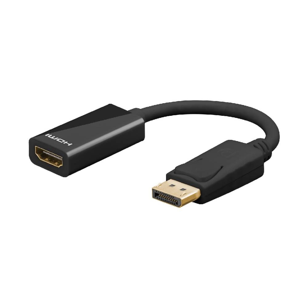 Goobay DisplayPort-HDMI-sovitin kaapeli 0,1 m
