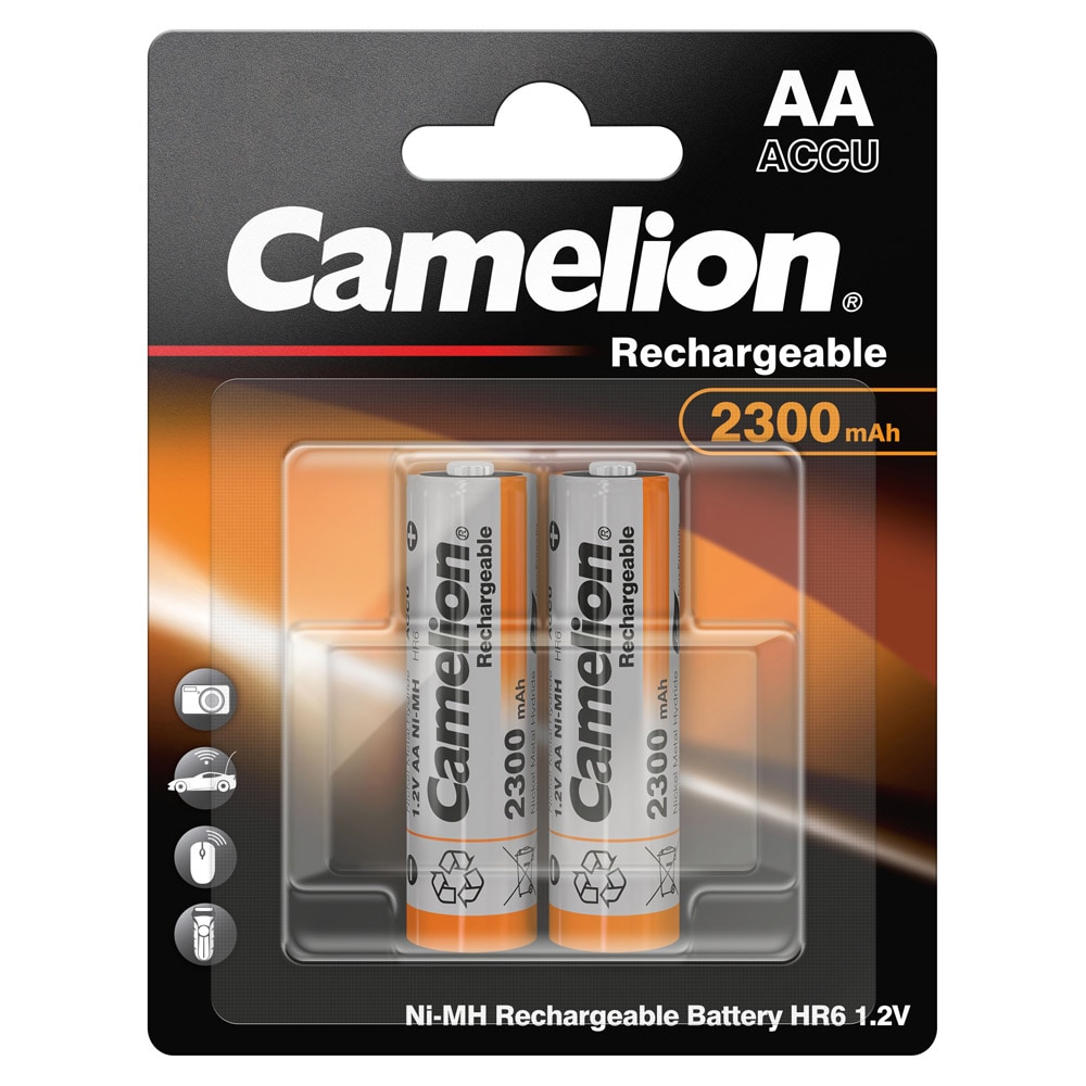 Camelion Ni-MH HR6 AA ladattavat paristot 2300mAh 1.2V 2-pack 2-pack