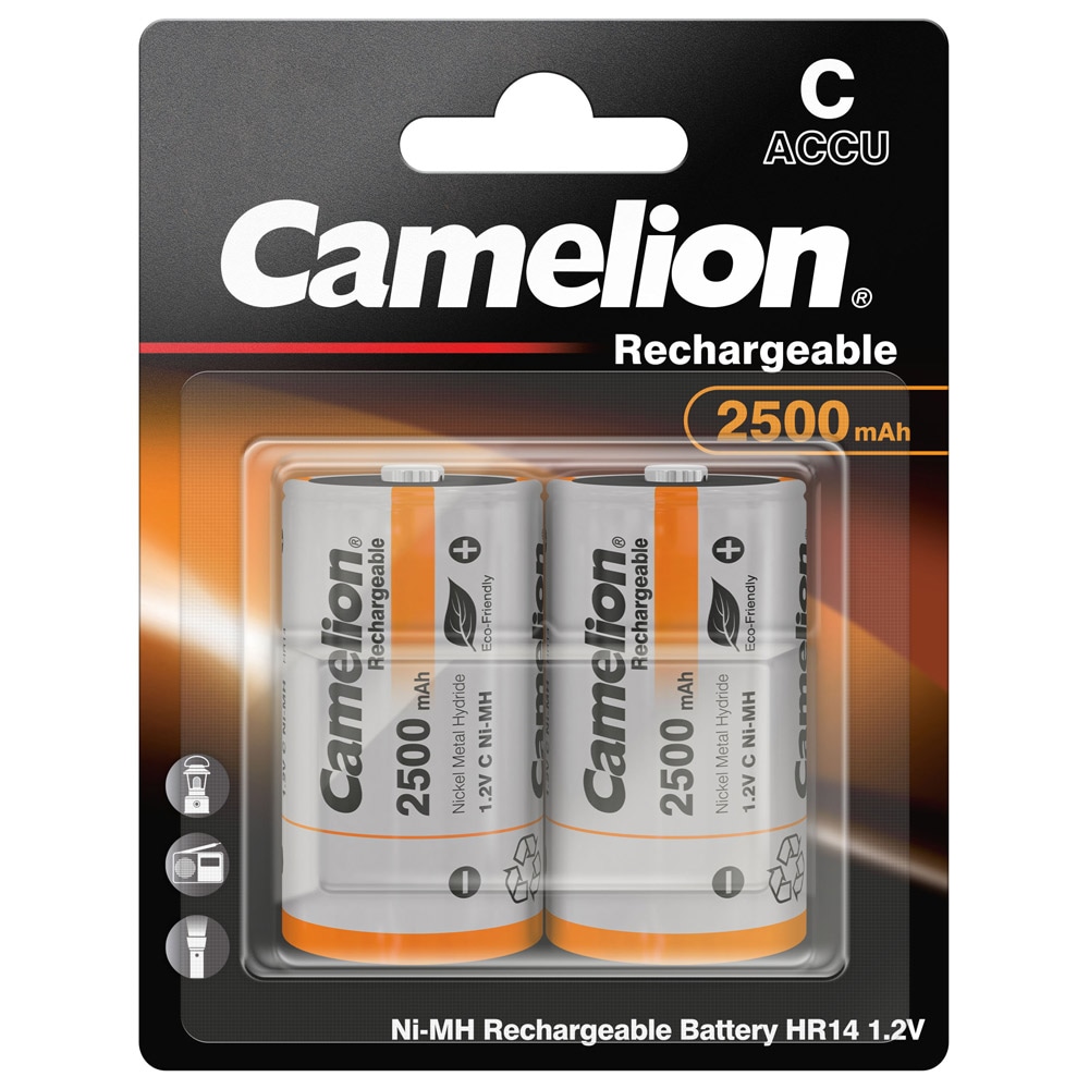 Camelion Ni-MH HR14 C ladattavat paristot 2500mAh 1.2V 2-pack 2-pack