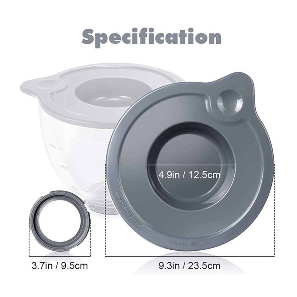 Tiivistyskansi KitchenAid K5GB 5 Quart lasiseen sekoitusmaljaan (5 Quart)