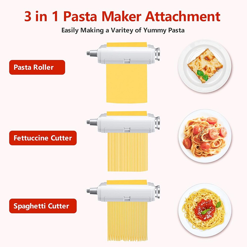 3-in-1 pastaleikkuri KitchenAid keittiökoneeseen