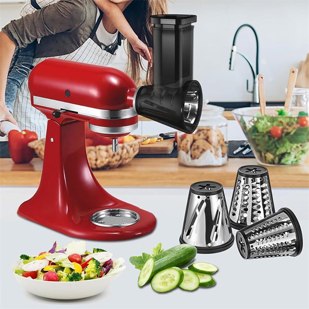 Vihannesten viipalointi ja raastin 4 kappaletta KitchenAid keittiökoneelle