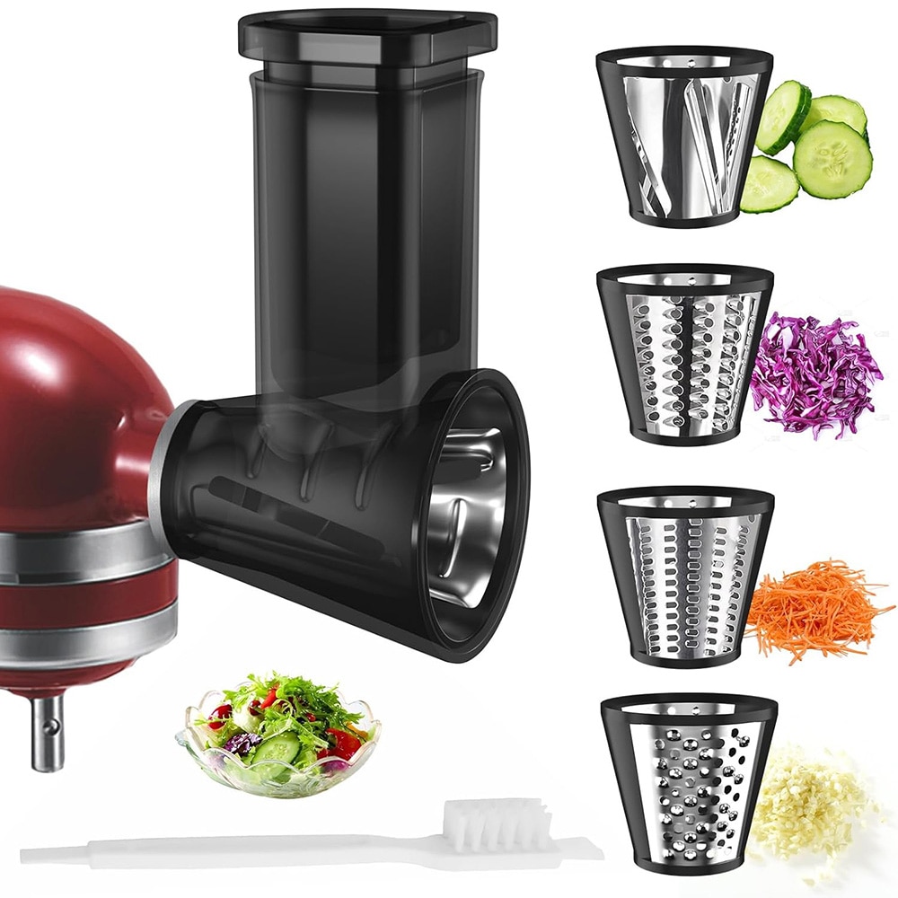 Vihannesten viipalointi ja raastin 4 kappaletta KitchenAid keittiökoneelle