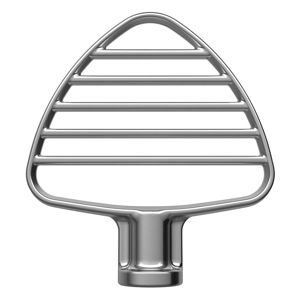 Ruostumattomasta teräksestä valmistettu taikinan sekoitin KitchenAid keittiökoneelle, jossa on taittuva käyttöpää
