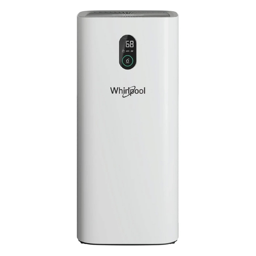 Whirlpool AP330W ilmanpuhdistin 300 m³/h – HEPA, UV, aktiivihiili, PM2.5-anturi