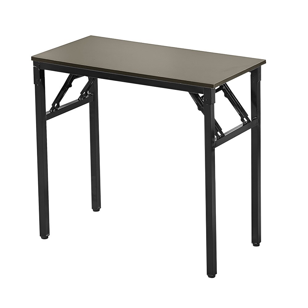 Kokoontaitettava työpöytä 80x40x75cm - Musta Pähkinäpuu