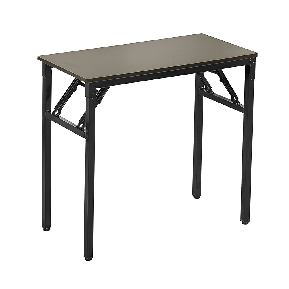 Kokoontaitettava työpöytä 80x40x75cm - Musta Pähkinäpuu