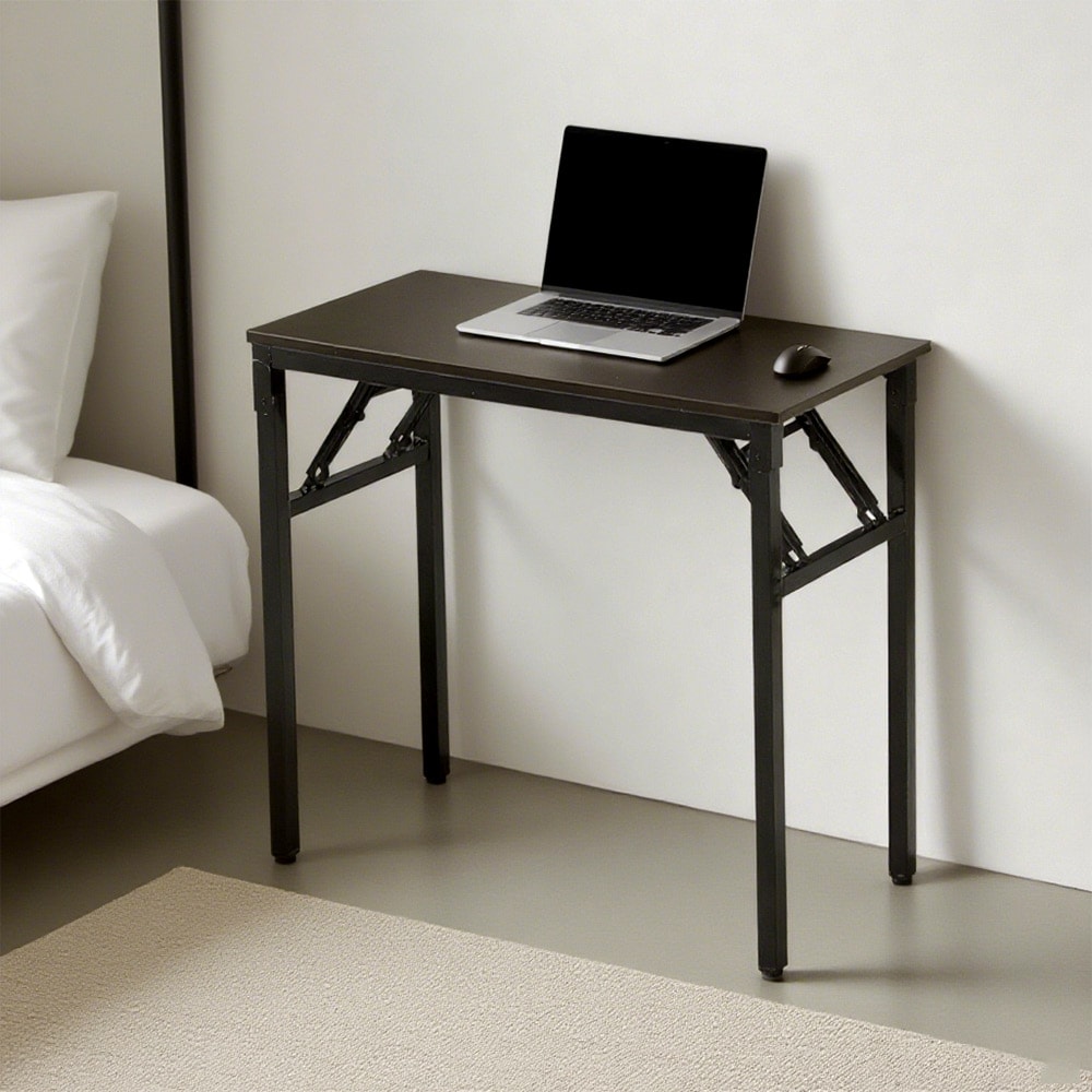 Kokoontaitettava työpöytä 80x40x75cm - Svart Pähkinäpuu