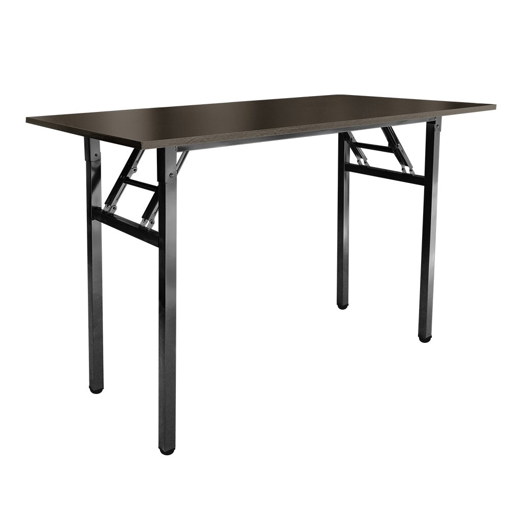 Kokoontaitettava työpöytä 120x60x75cm - Musta Pähkinäpuu
