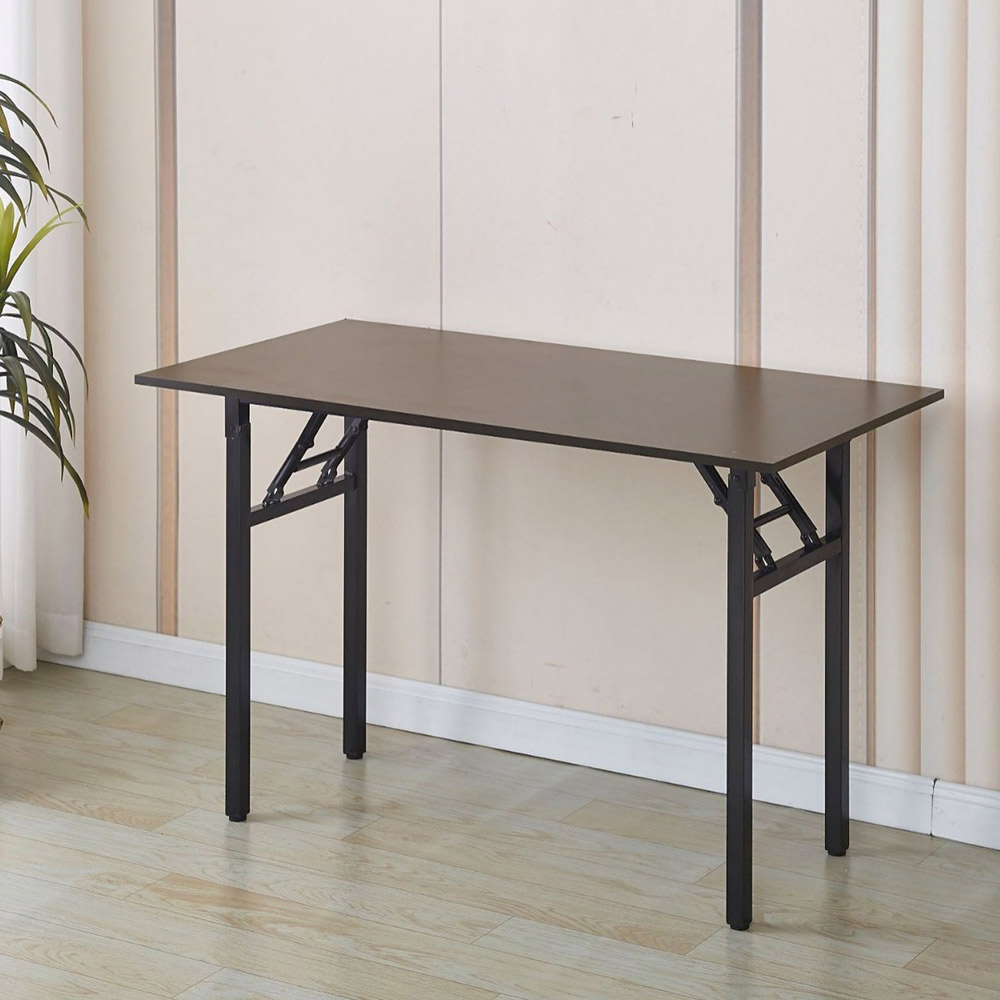 Kokoontaitettava työpöytä 120x60x75cm - Svart Pähkinäpuu