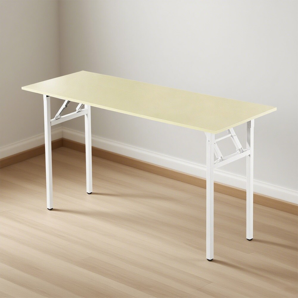 Kokoontaitettava työpöytä 140x60x75cm - Valkoinen tammi