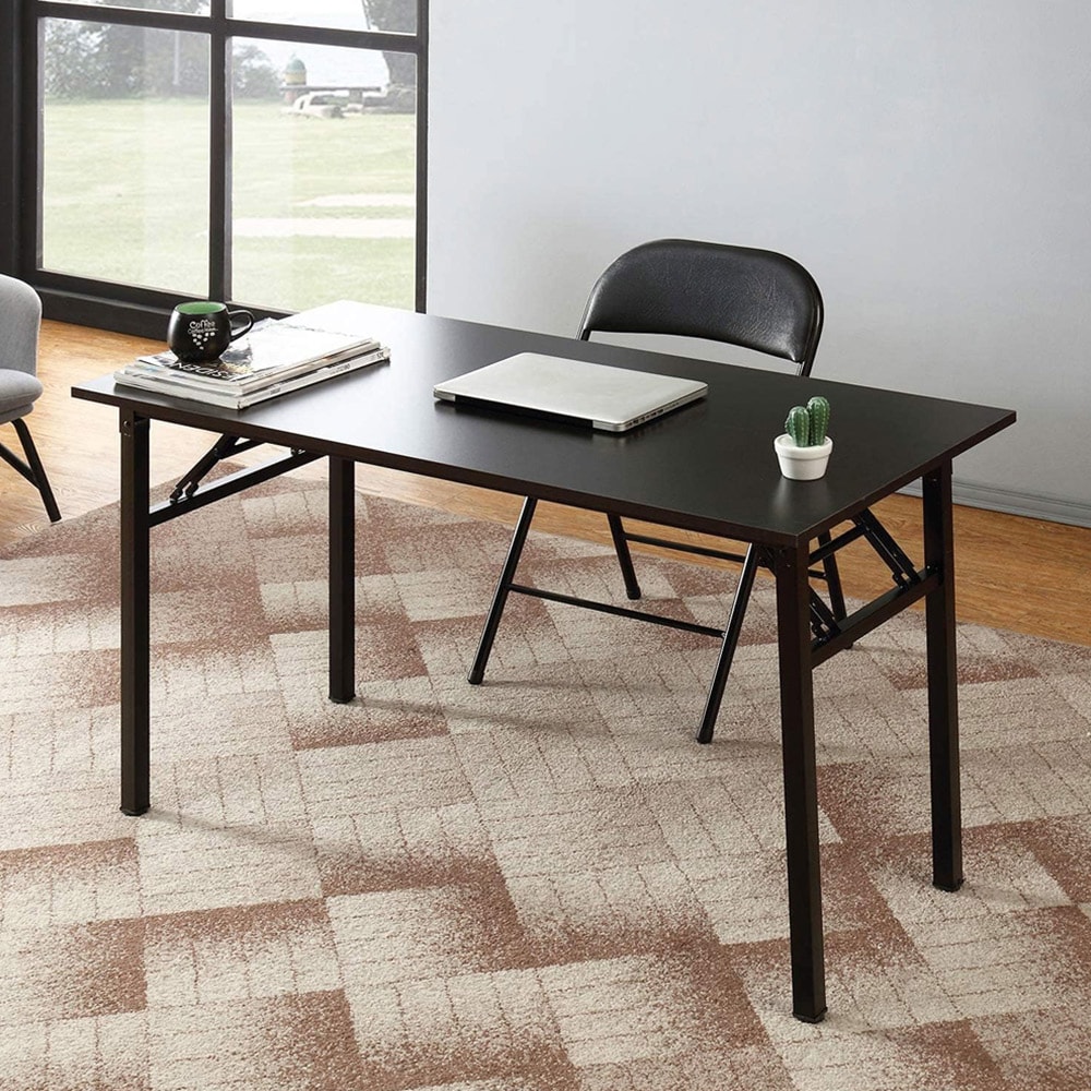 Kokoontaitettava työpöytä 140x60x75cm - Svart Pähkinäpuu