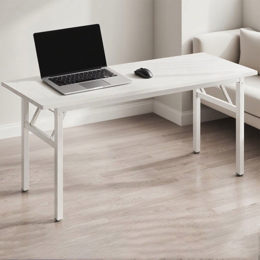 Kokoontaitettava työpöytä 140x60x75cm - Valkoinen