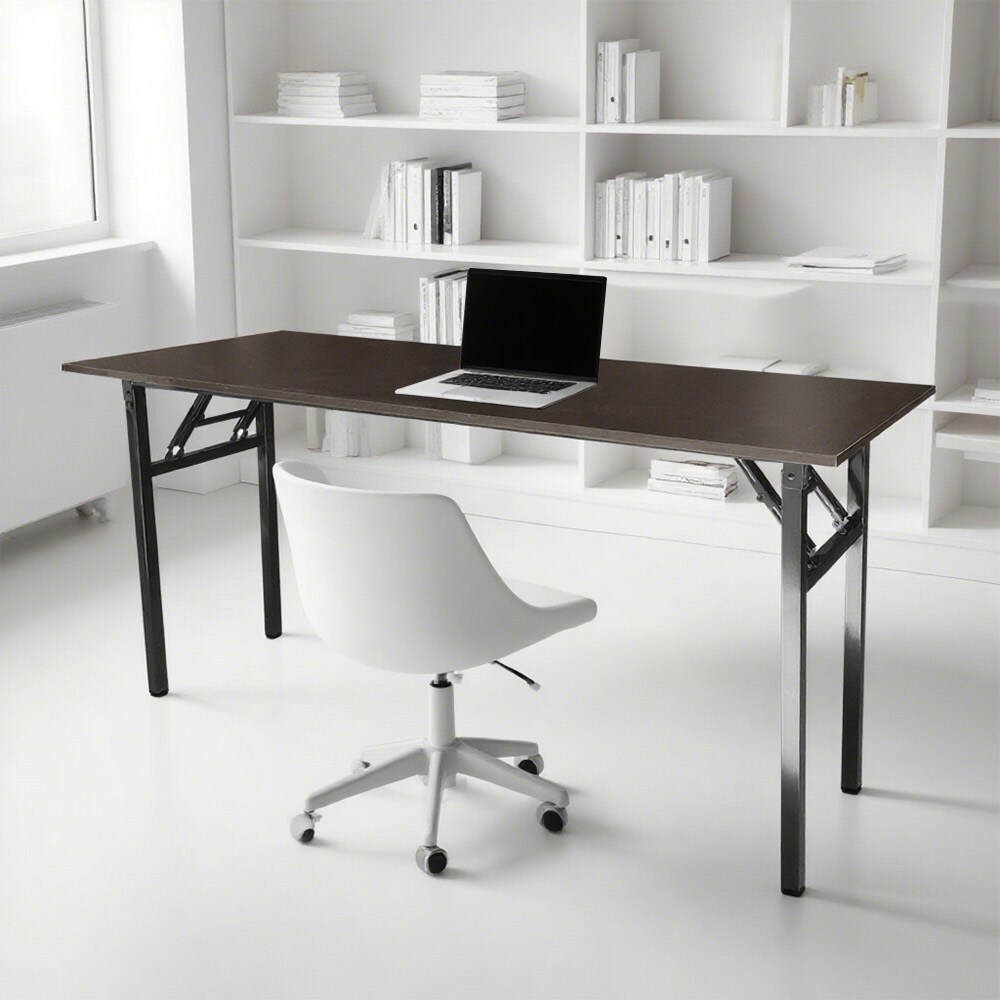 Kokoontaitettava työpöytä 160x60x75cm - Svart Pähkinäpuu