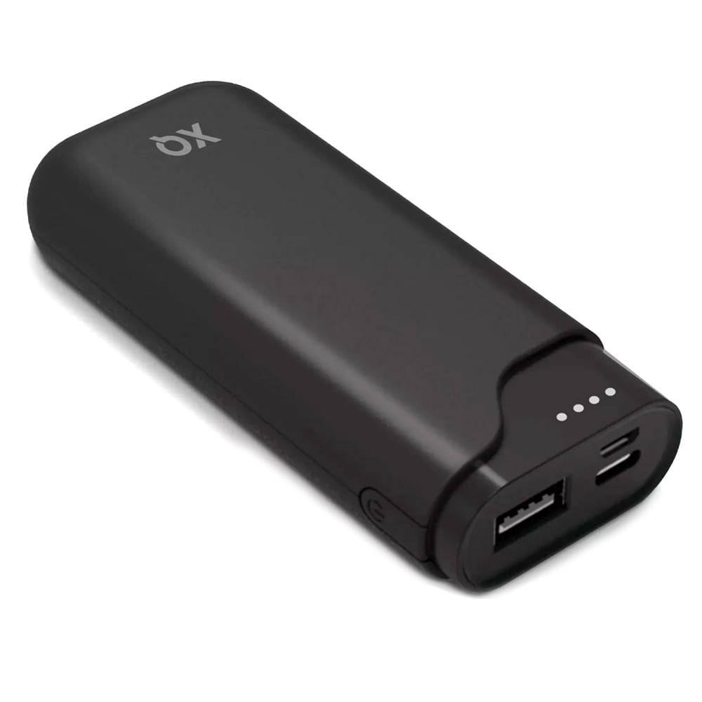 Freenet Powerbank 5000mAh USB- ja USB-C-virtapankilla - Svart