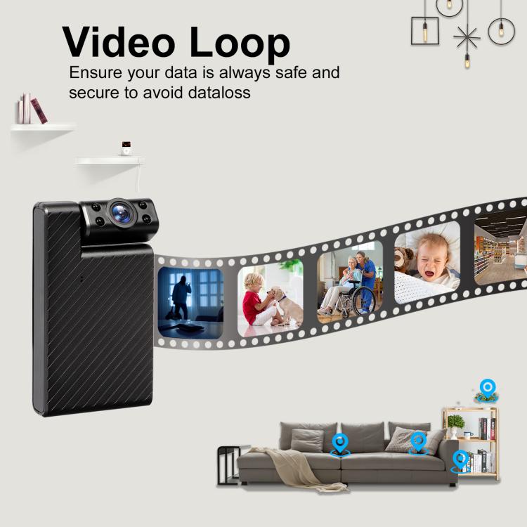 Minikamera 1080p HD WiFi -videotallennus – musta