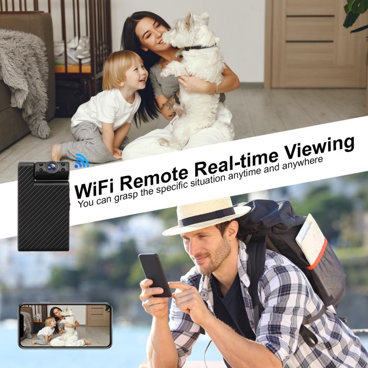 Minikamera 1080p HD WiFi -videotallennus – musta