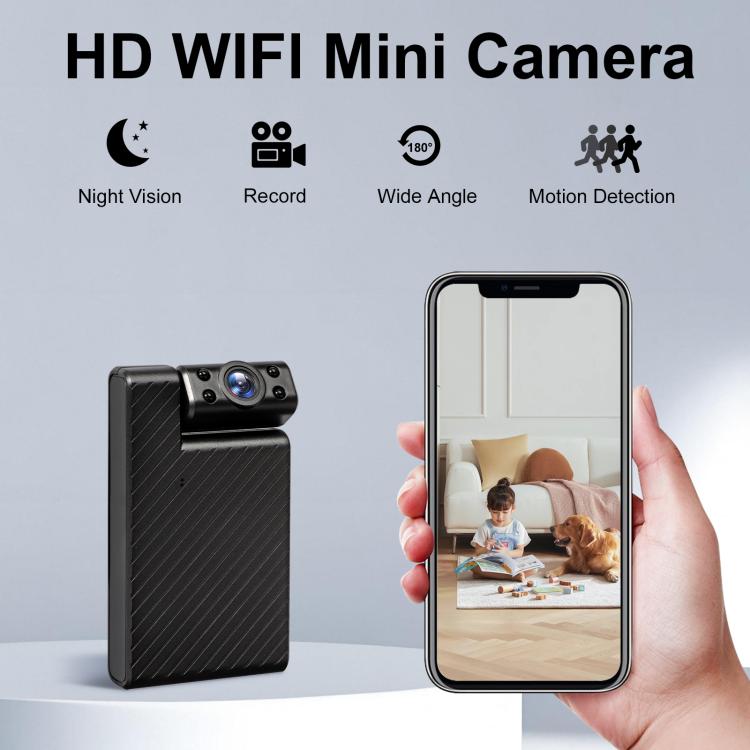 Minikamera 1080p HD WiFi -videotallennus – musta