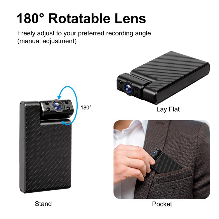Minikamera 1080p HD WiFi -videotallennus – musta
