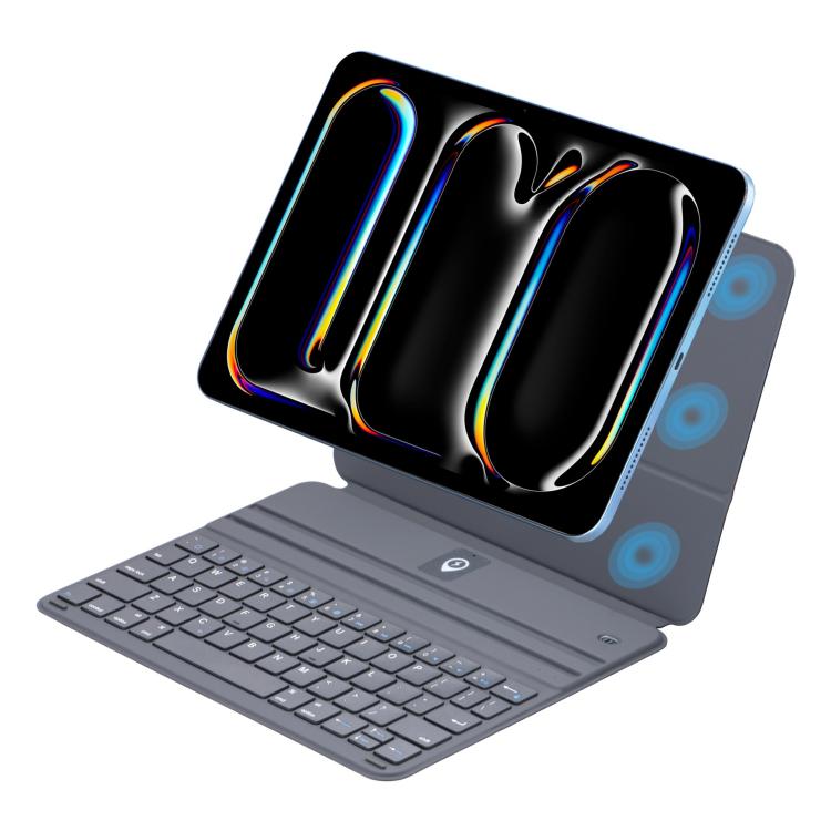 Magneettinen näppäimistökotelo iPad Pro 13 2024 - harmaa