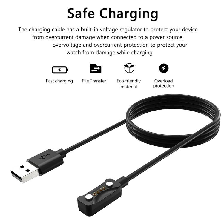 USB-latauskaapeli Polar Pacer Pro 1 m – Musta