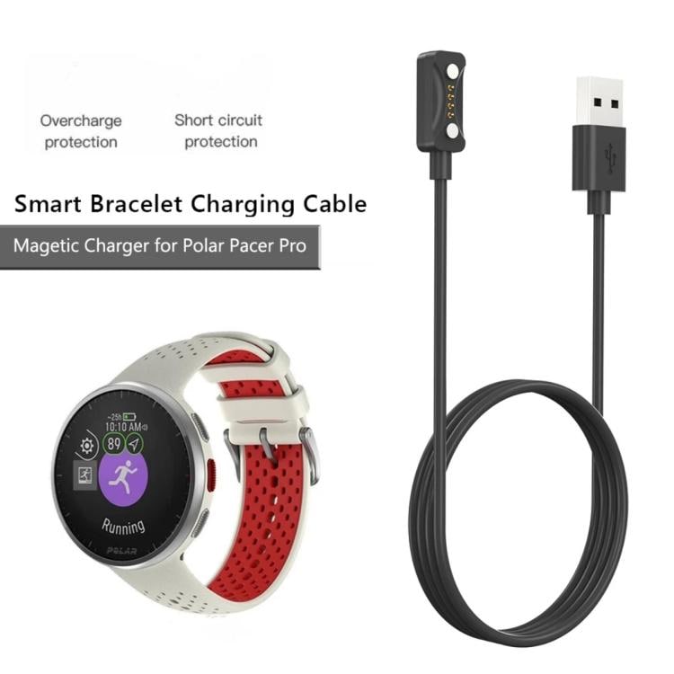 USB-latauskaapeli Polar Pacer Pro 1 m – Musta
