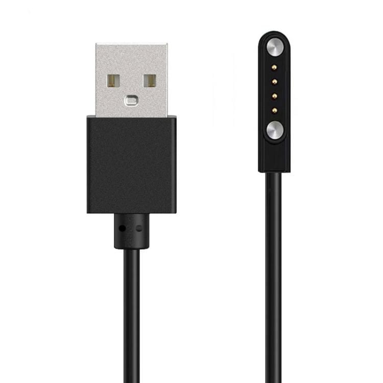 Magneettinen USB-latauskaapeli älykelloille 60 cm – Musta