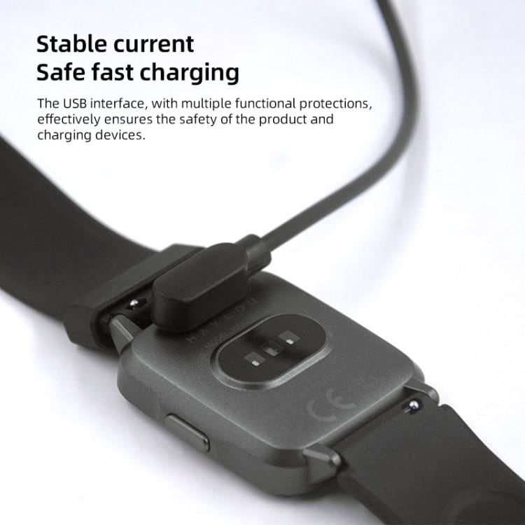 Magneettinen USB-latauskaapeli älykelloille 60 cm – Musta