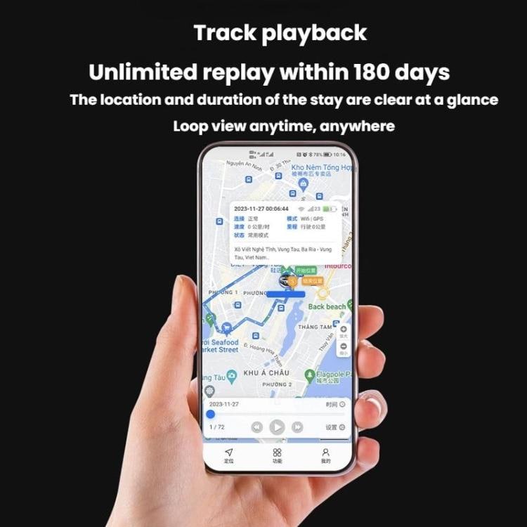 GPS-paikannin, jossa on vahva magnet