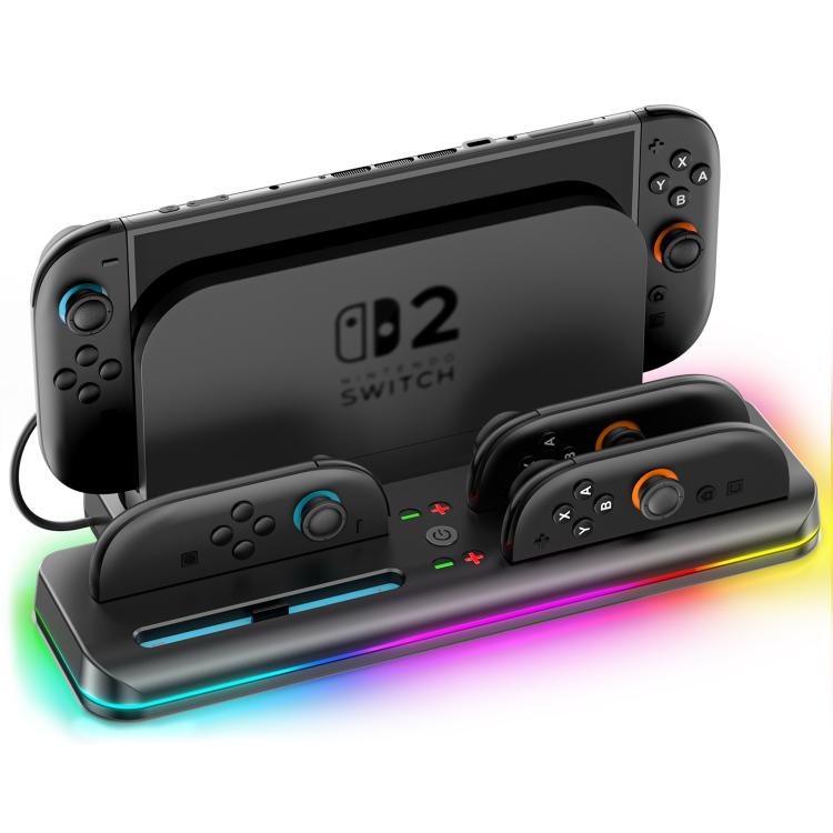 Latausteline RGB-valaistuksella Nintendo Switch 2:lle