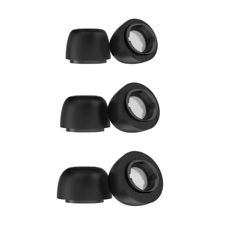 Vaahtomuoviset korvatulpat Samsung Galaxy Buds3 Pro Koko: S+M+L - Svart