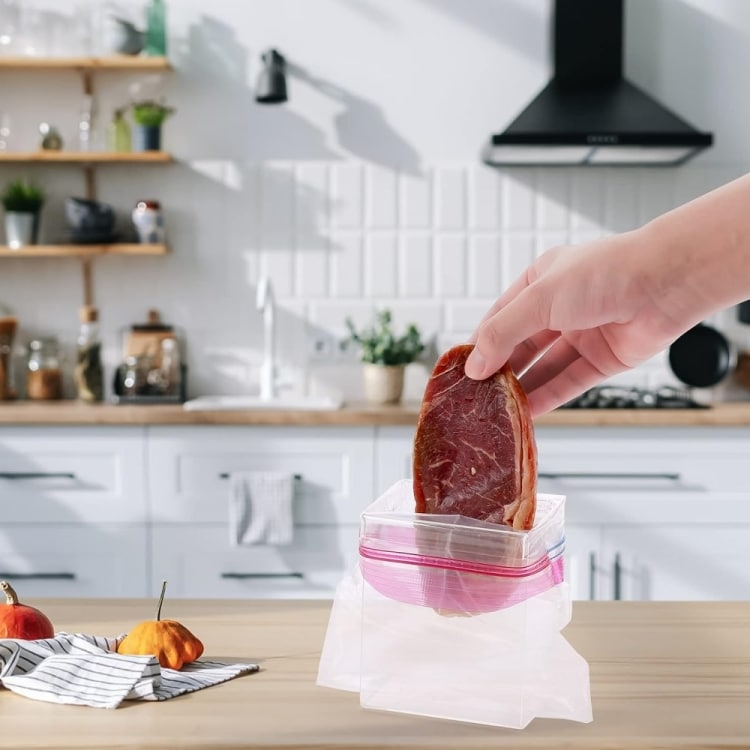 Pidike vetoketjullisille muovipusseille 2-pack