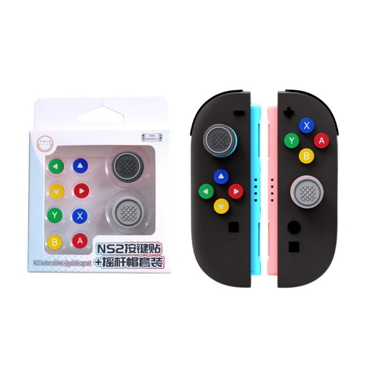 Silikonipainikkeet Nintendo Switch 2 Joy-Con -ohjaimille ja joystickeille