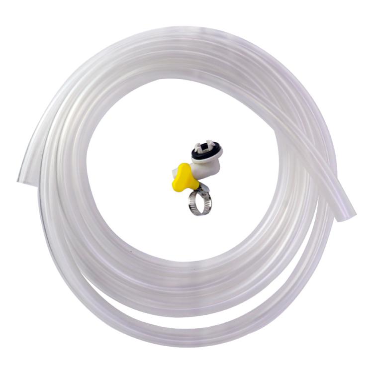 Tyhjennysletku sovittimella ja puristimella ilmalämpöpumpulle/ilmastointilaitteelle 15 mm - 3 m