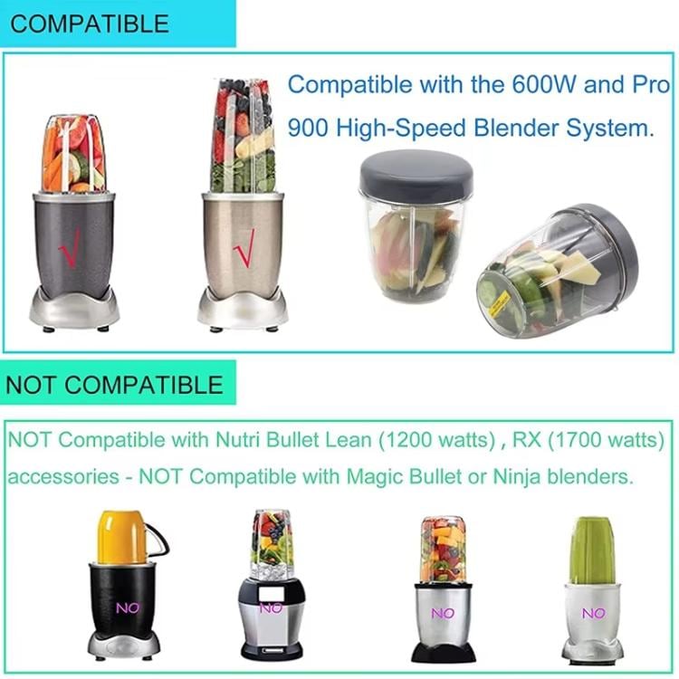 Ruuvikorkki Nutribullet 900W/600W tehosekoitinkuppeihin