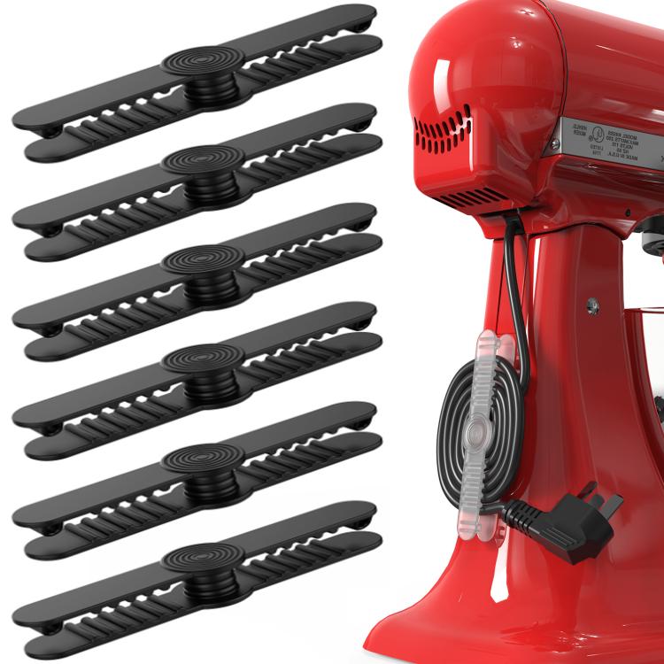 Kaapelipidike keittiökoneille 6-pack - Svart