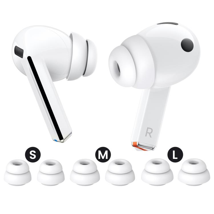 Silikonityynyt Samsung Galaxy Buds3 Pro S+M+L - Valkoinen