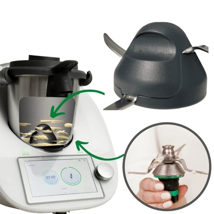 Suojakuori Thermomix TM6 TM5 taikinaveitselle - Tummanharmaa