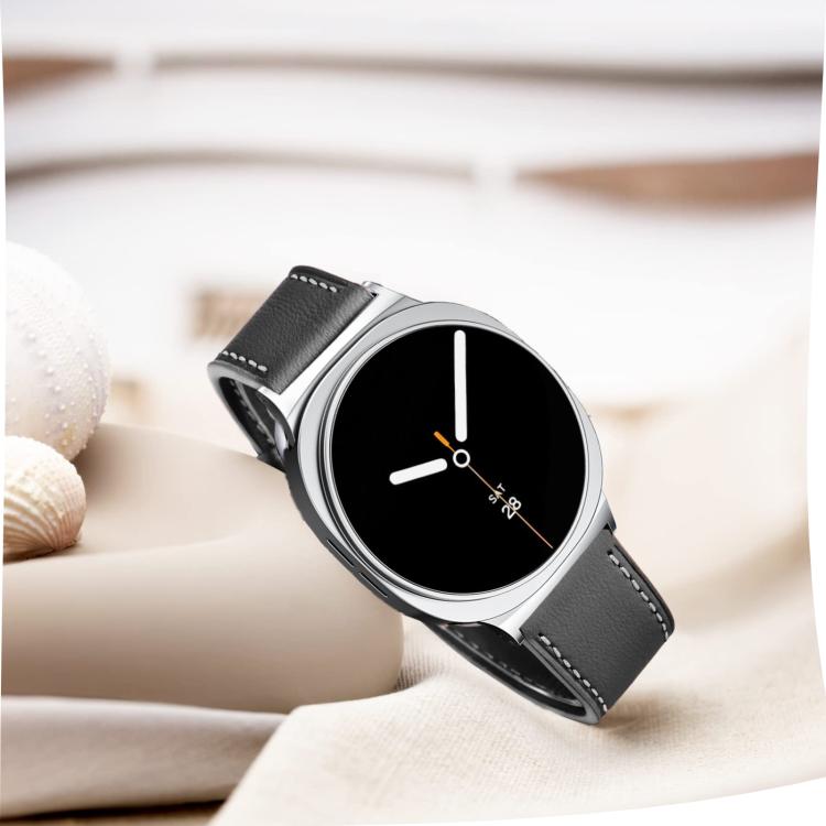 Nahkaranneke Samsung Galaxy Watch8:lle / Watch8:lle Classic - Musta