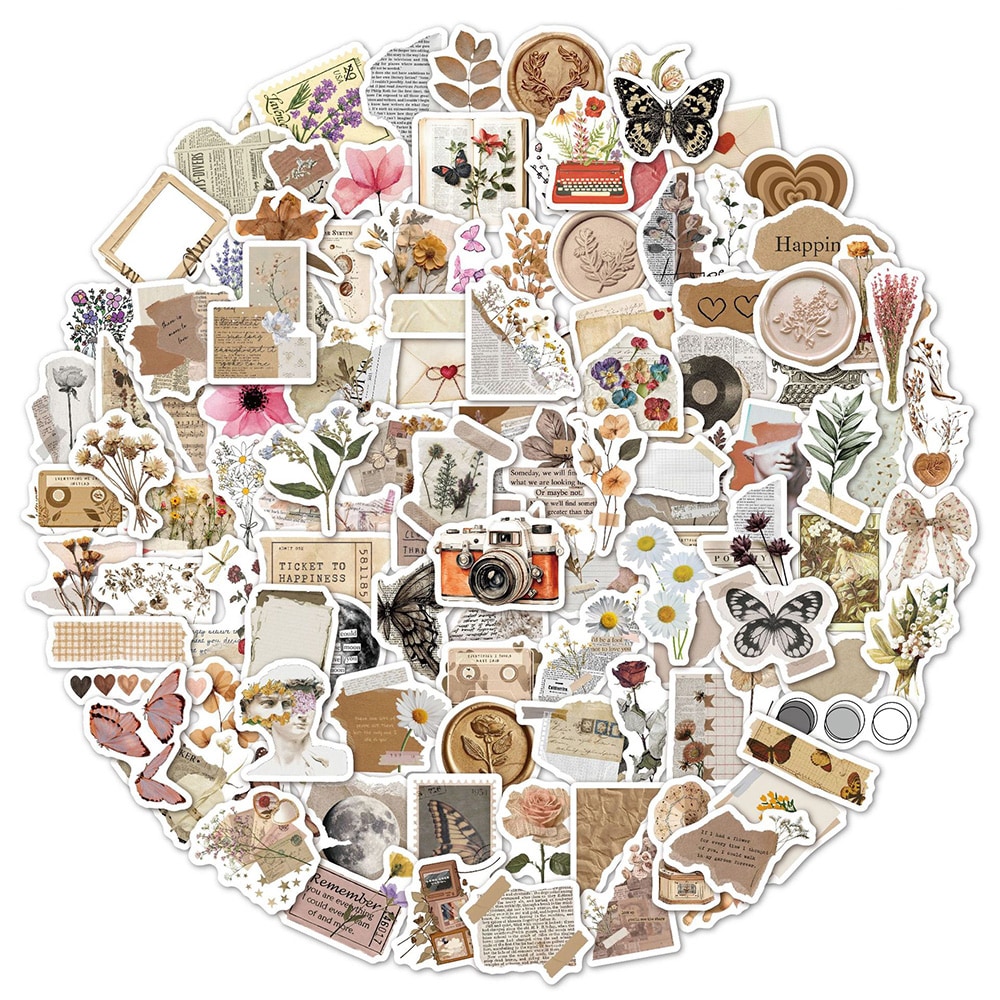 Vintage-tarrat 120 pakkaus