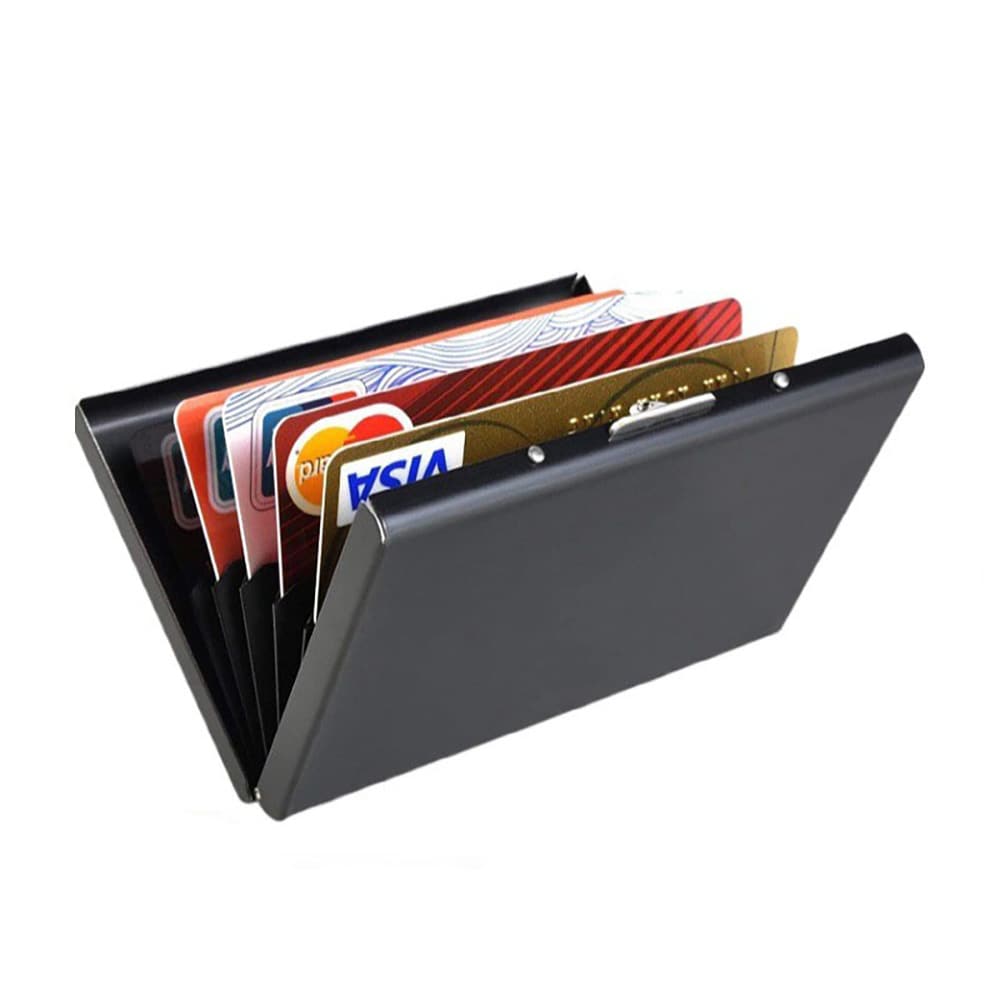 Ruostumattomasta teräksestä valmistettu kortinpidin - Svart